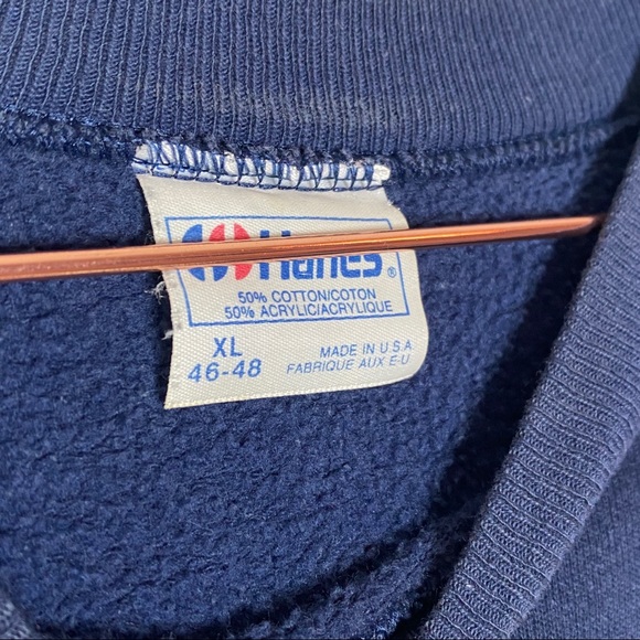 Retro Navy Sweater - Picture 5 of 6